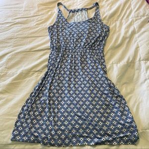 Old Navy sundress large blue white comfy stretchy